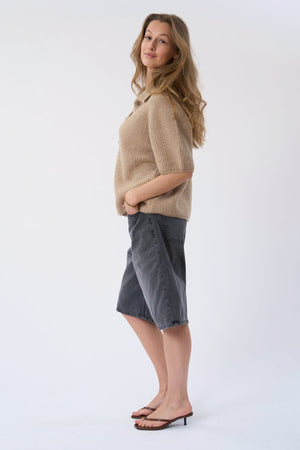 Alba Polo-Strick – Beige