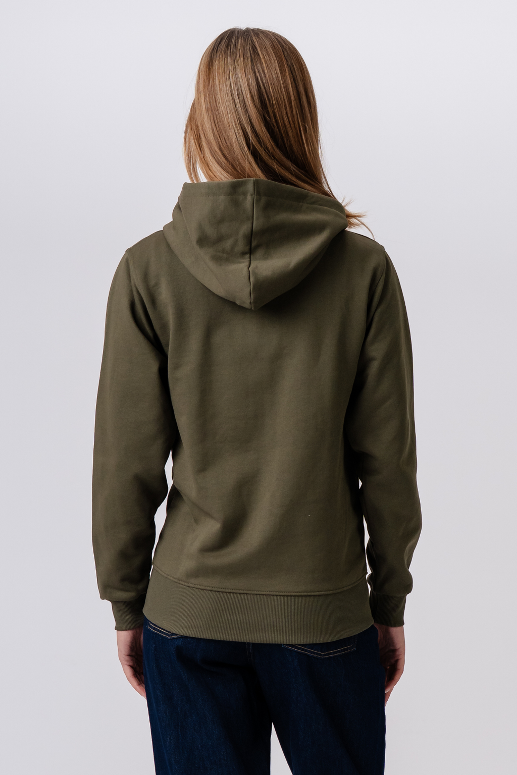 Basic Zip Hoodie - Armee