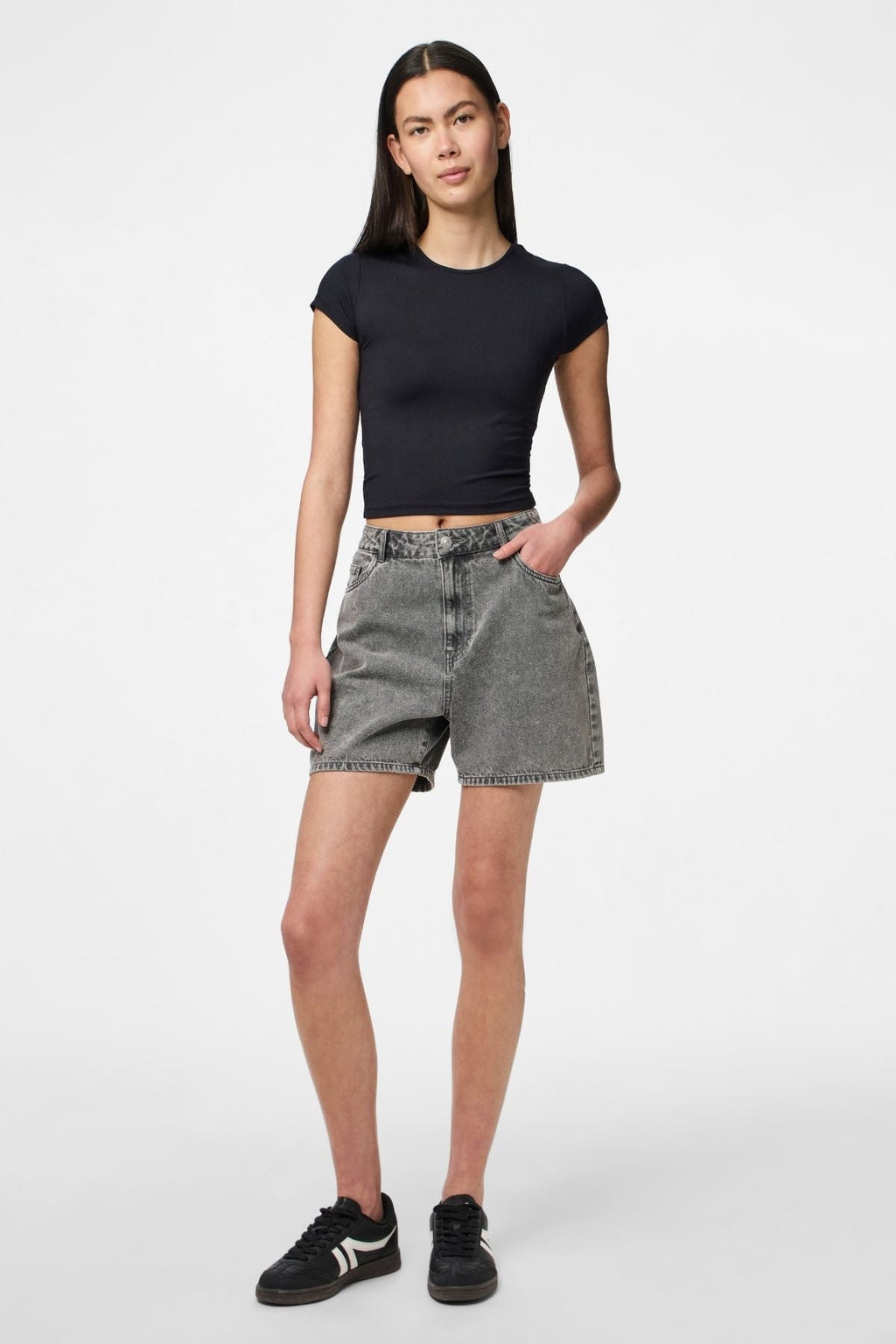 Abbi Shorts - Hellgrau Denim