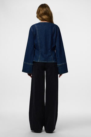 Flora Jeanshemd – Dunkelblauer Denim