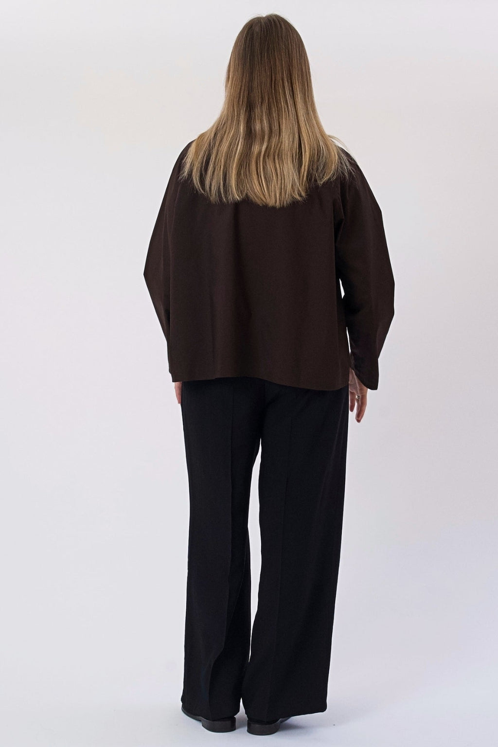 Mavis kurze Jacke – Dunkelbraun