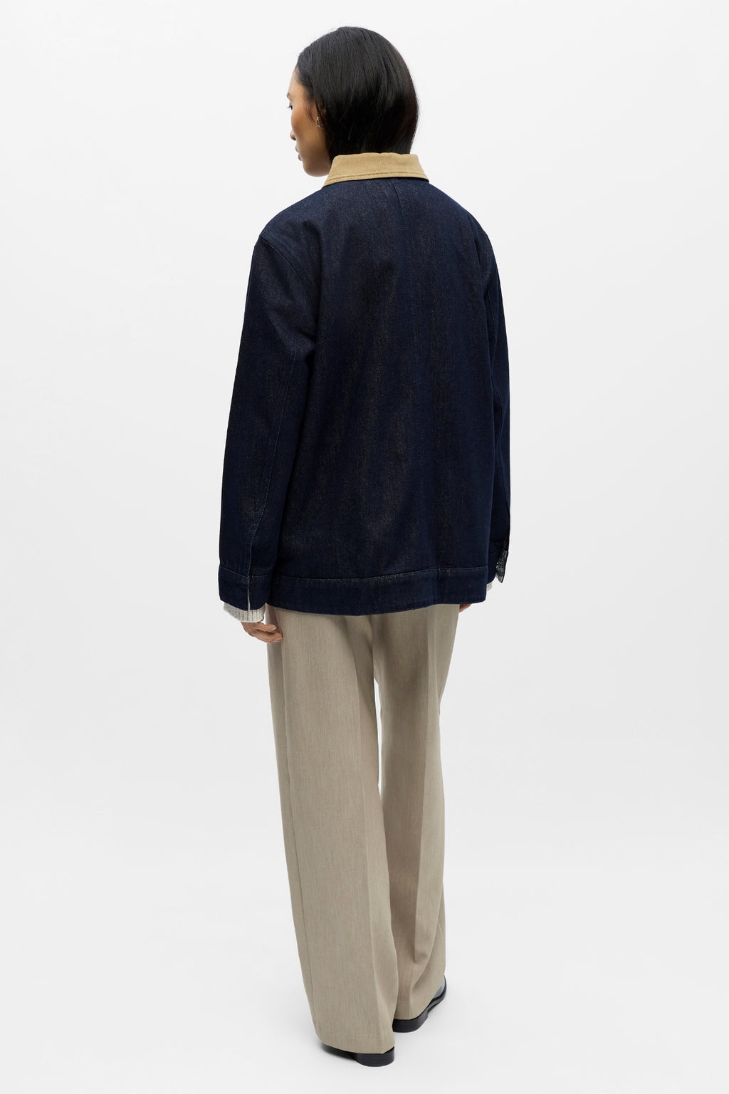 Sirenna Jeansjacke – Dunkelblauer Denim