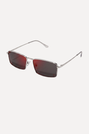 Liam Sonnenbrille - Silber Rot