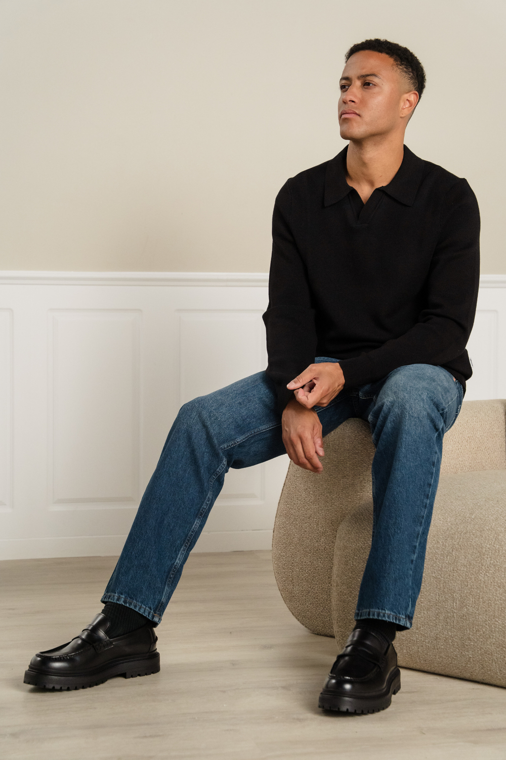 Samuel Polo -Strick - Schwarz