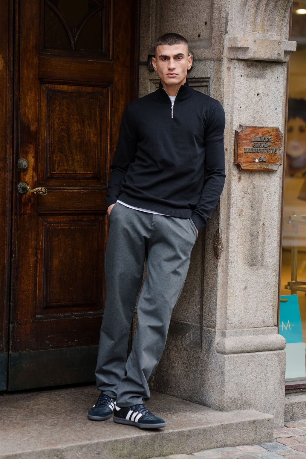 Performance Pants Breit - melange grau