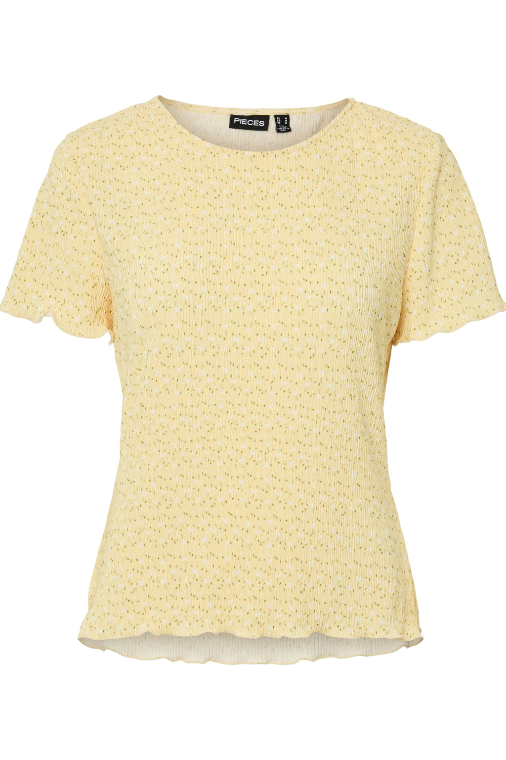 Flora O-Neck Top – Französische Vanille