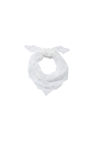 Silja Spitzen-Dreiecksschal – Weiß