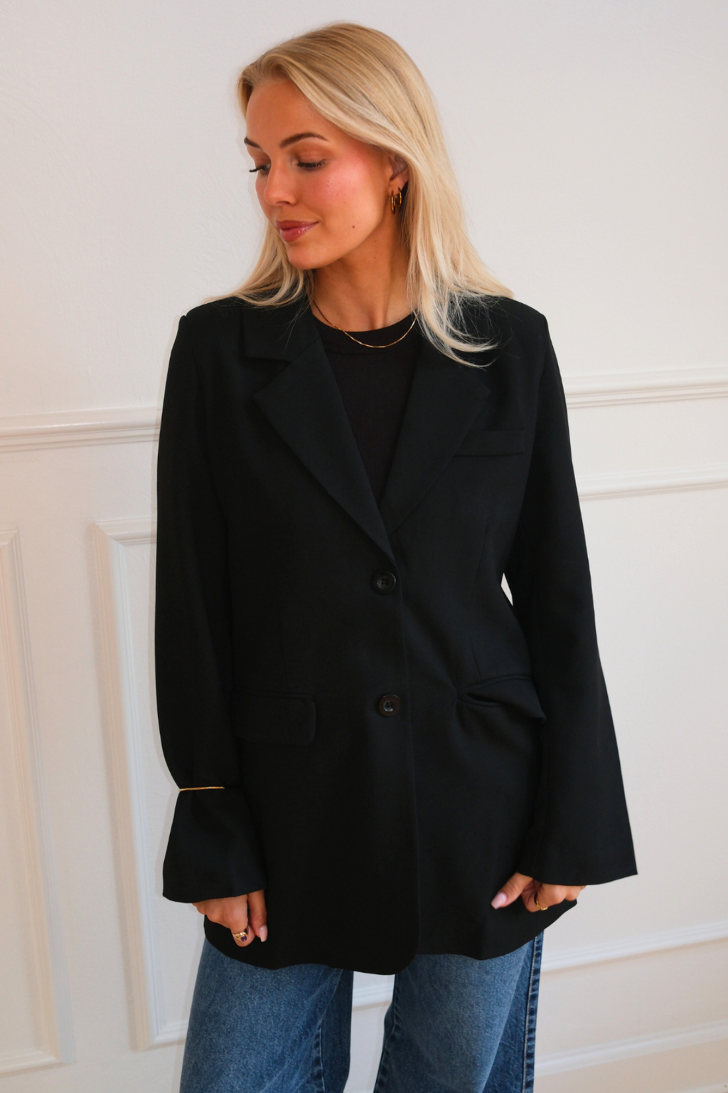Claire Oversized Blazer - Schwarz