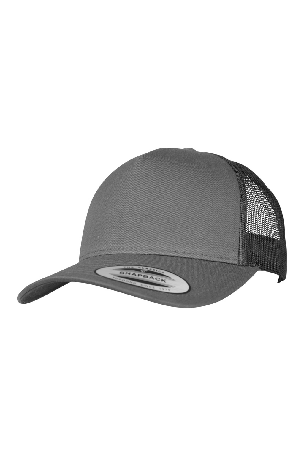Retro Trucker Cap - Holzkohle