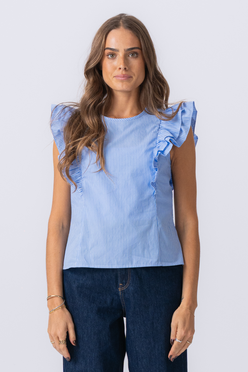 Aila Top - kleiner Junge blau / weiß