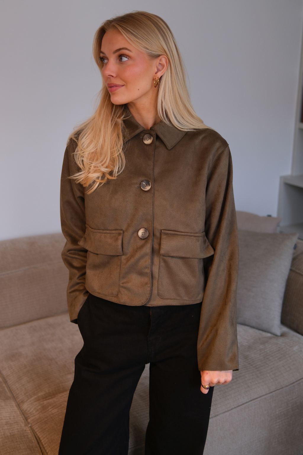 Nelly Short Jacket - Armee