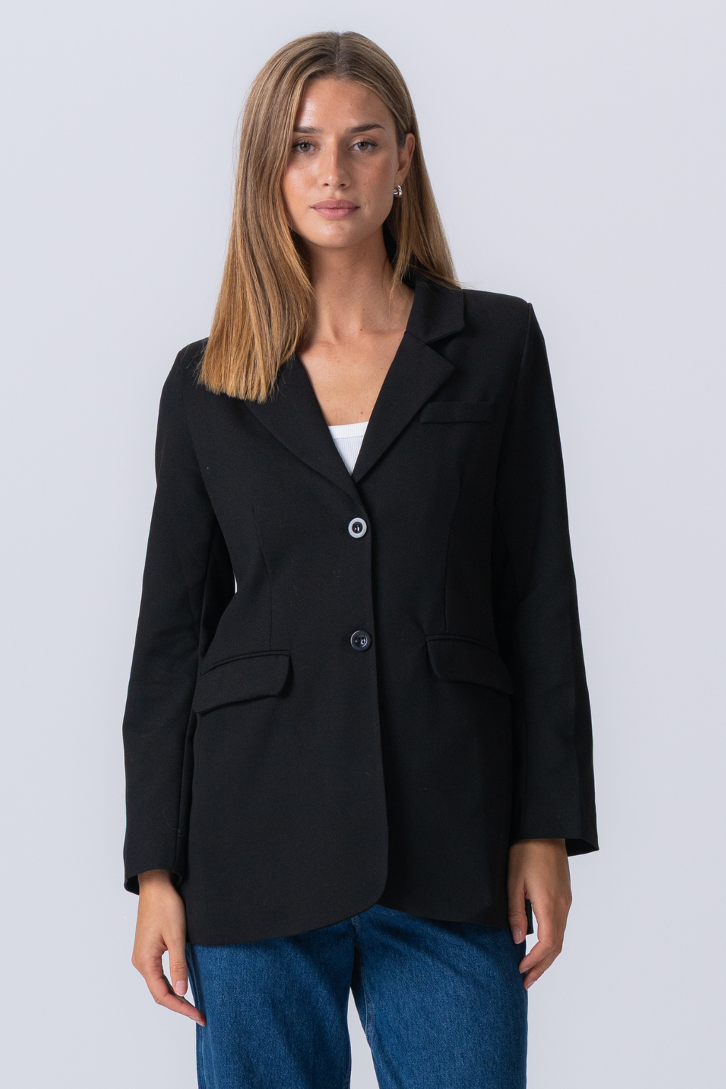 Claire Oversized Blazer - Schwarz