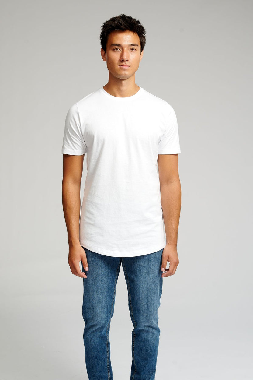 Langes T -Shirt - Weiß