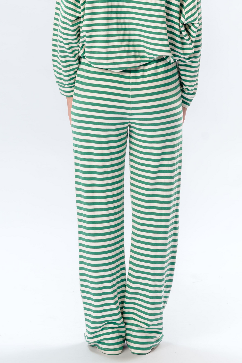 Gestrippt Pants - Grün