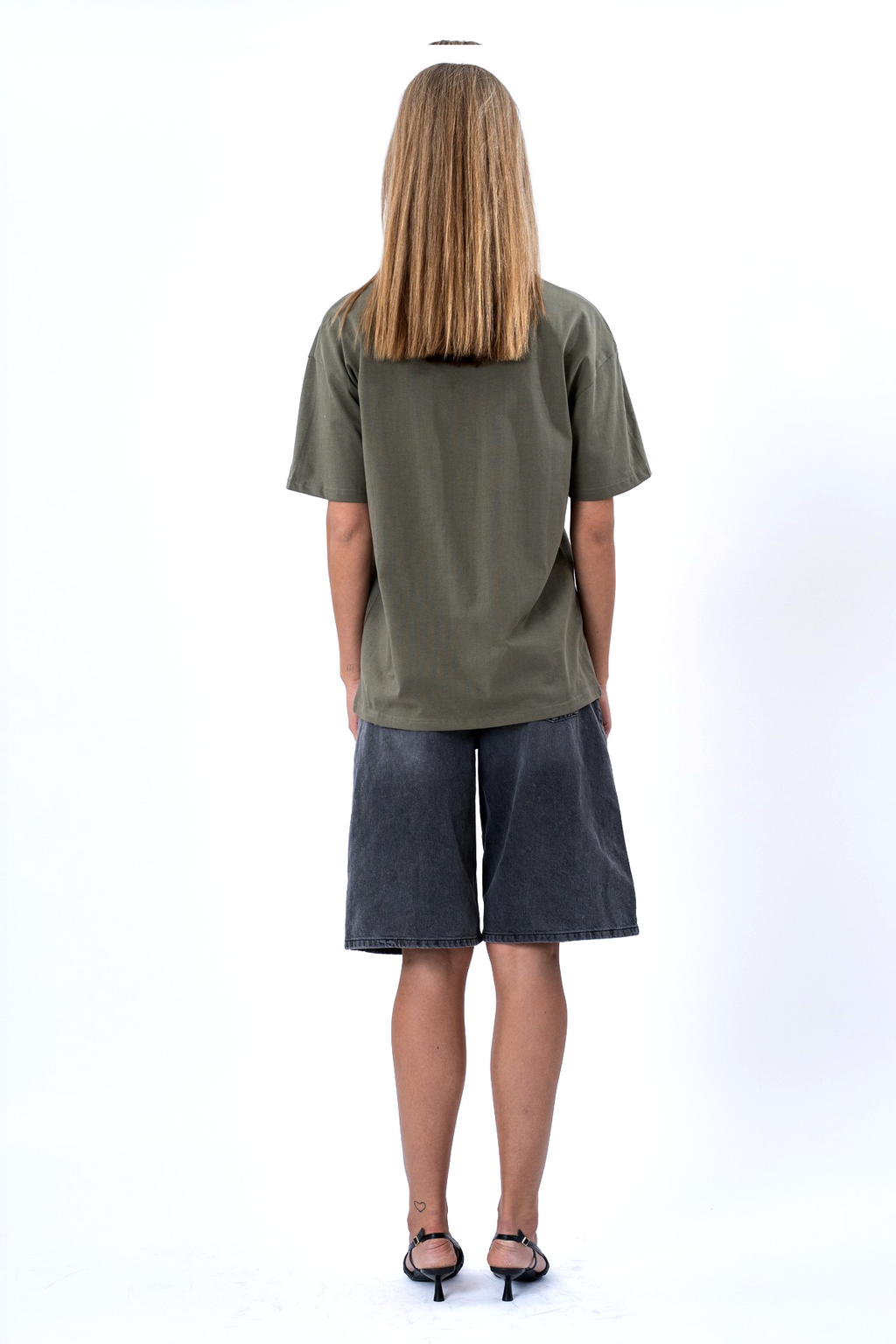 Schweres Boxfit-T-Shirt – Oliv