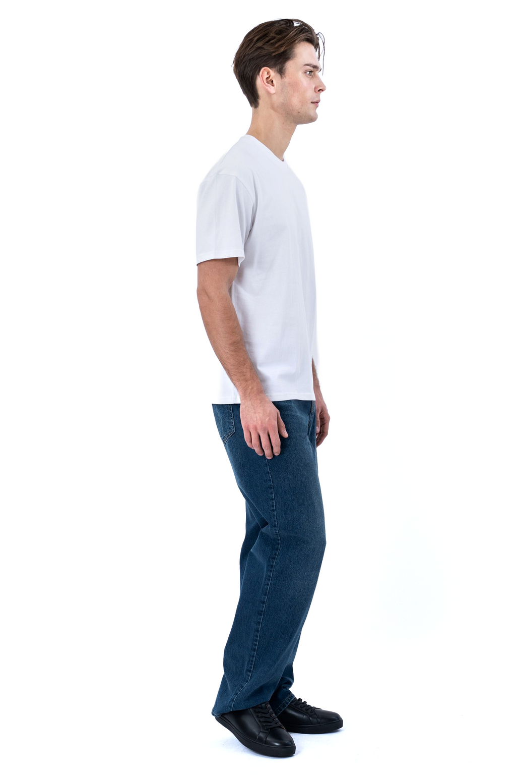 Kastenförmiges T-Shirt – Weiß