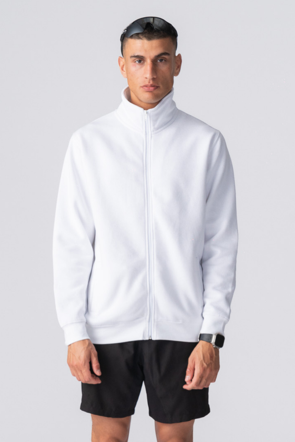 Ulan Sweat Reißverschlussjacke - Weiß