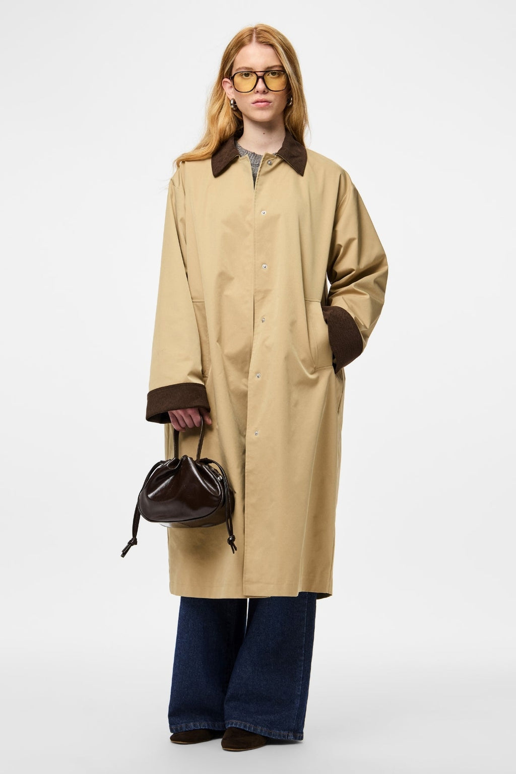 Jorma Lange leichte Jacke – Travertine Hot Fudge