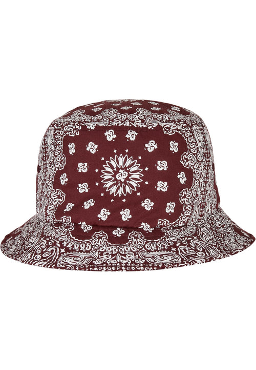 Bandana -Druckschaufelhut - Kirsche/Weiß