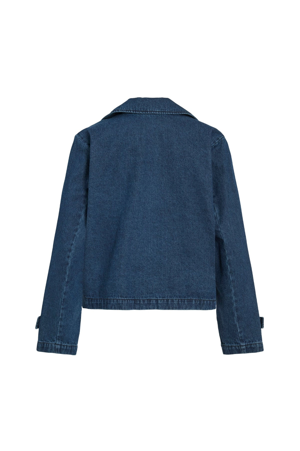 Nata Kurzer Denim-Trenchcoat – Dunkelblauer Denim