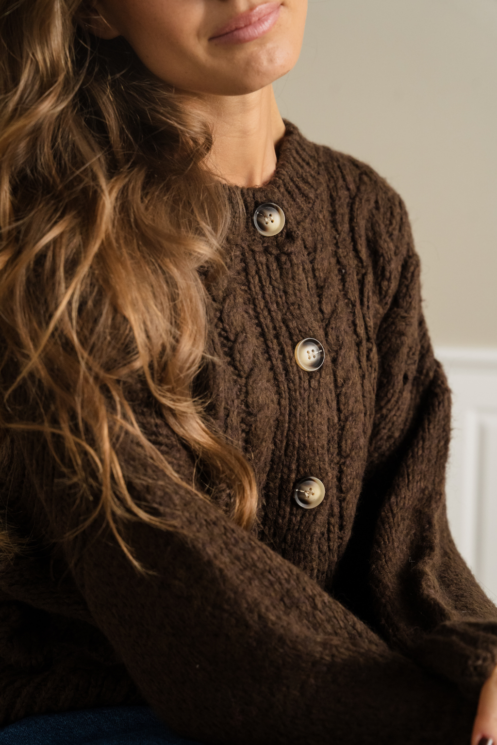 Botton Knit - Braun