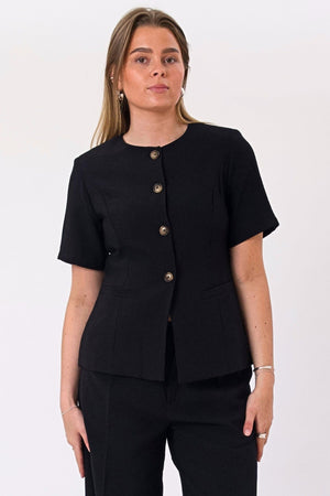 Isolde-Blazer - Schwarz