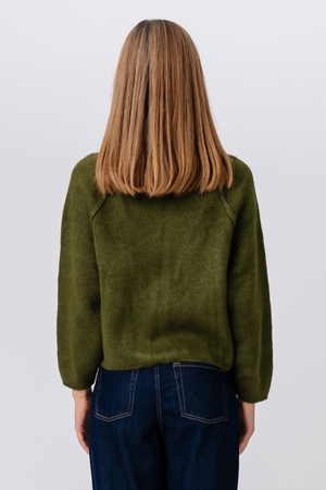 Selma Strickreißverschluss – Khaki