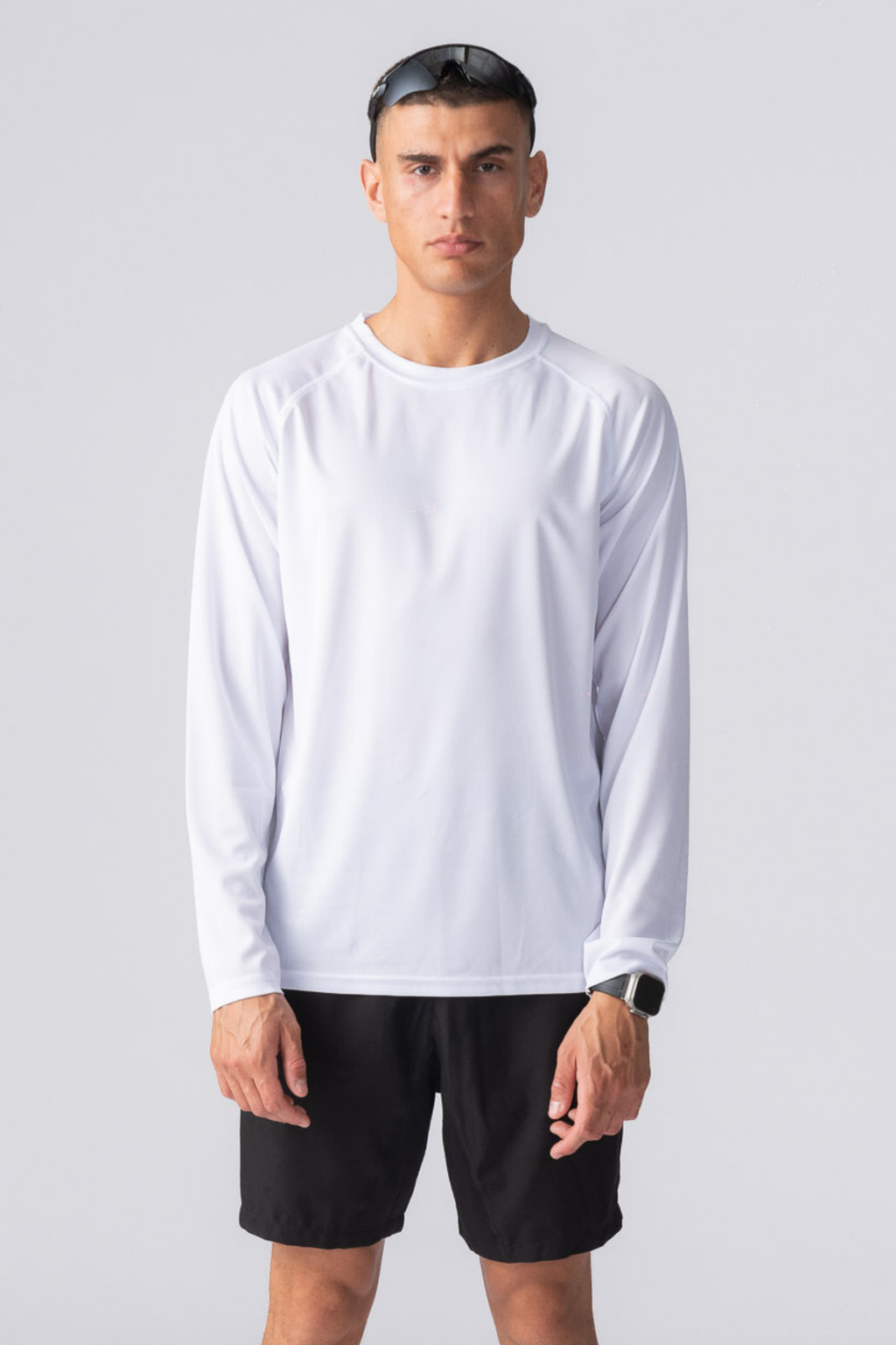 Longsleeve Training T -Shirt - Weiß