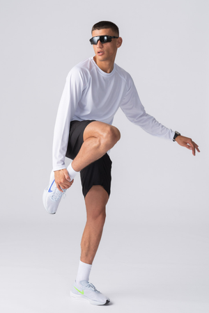 Longsleeve Training T -Shirt - Weiß