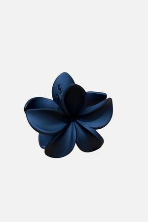 Blumenhaarclip - schwarz