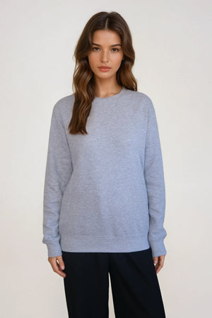 Essential Crewneck – Graumeliert