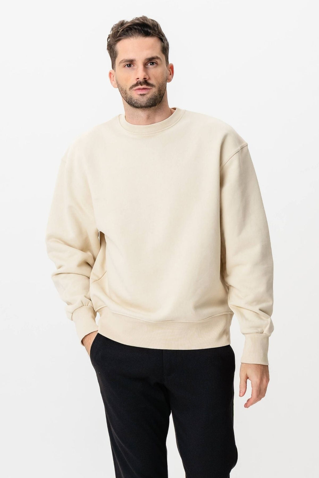 Schwere Crewneck - Beige