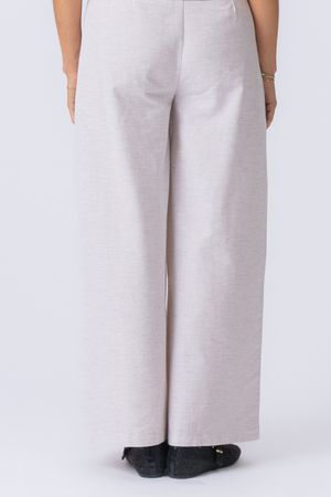 Melissa breit Pants - Hellgrau
