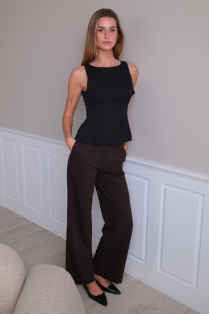 Rosalie Wide Pants - Braun