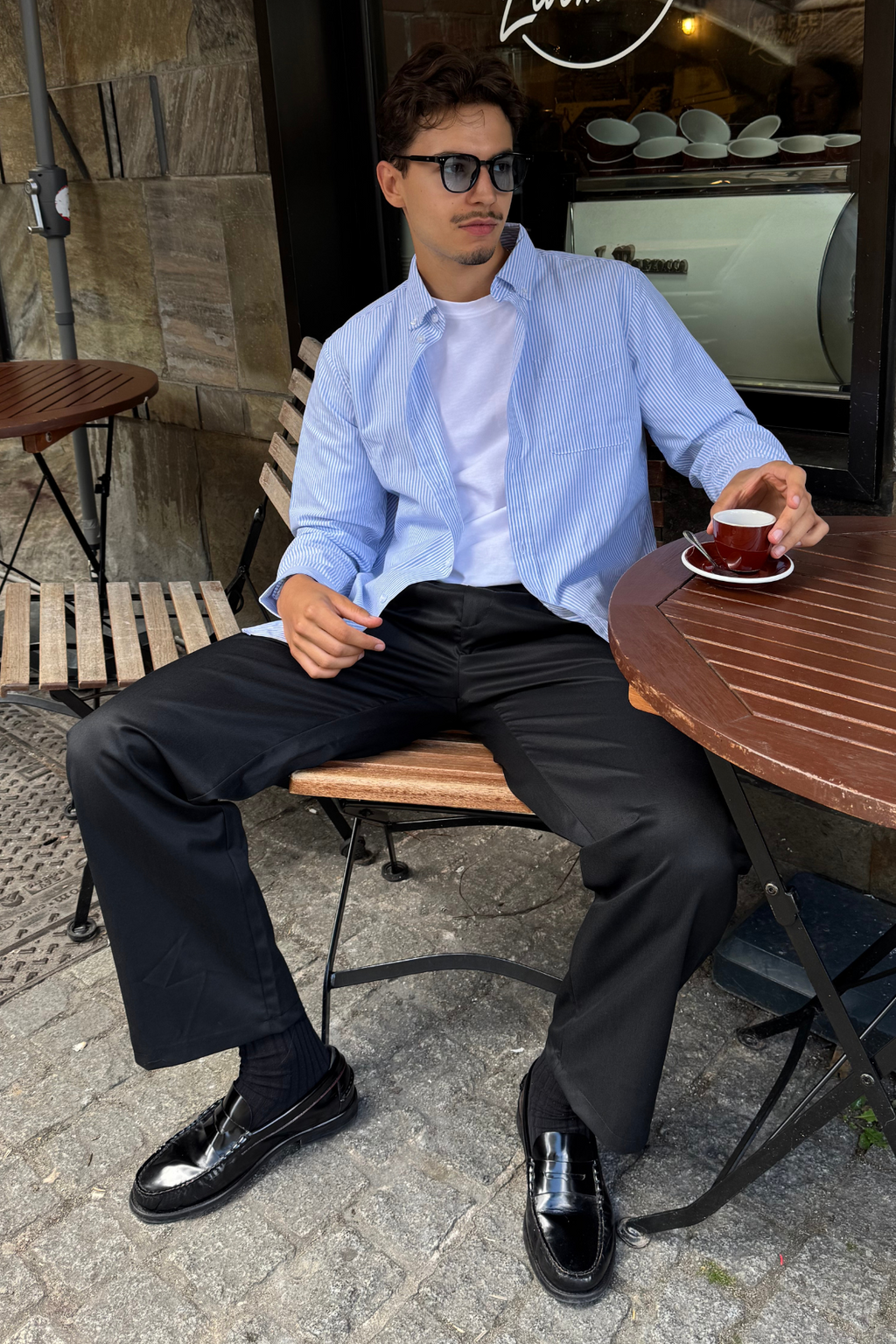 The Original Performance Oxford -Hemd - hellblau/weiß