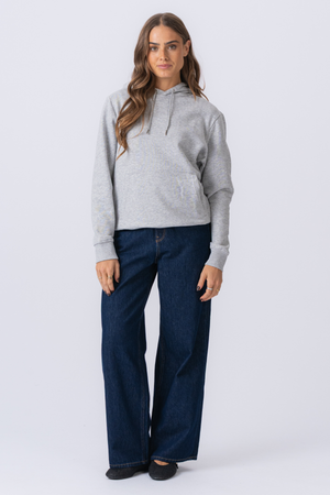 Sweatshirt Hoodie - Asche grau