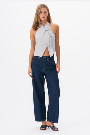 Silva gestreiftes Oberteil - grau