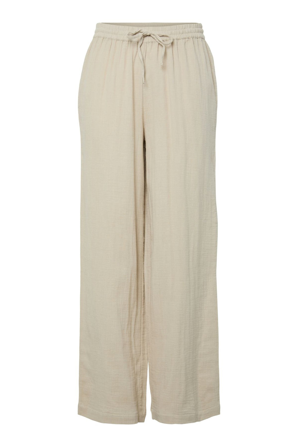 Sastina High-Waisted Wide Pants - Silberstreifen