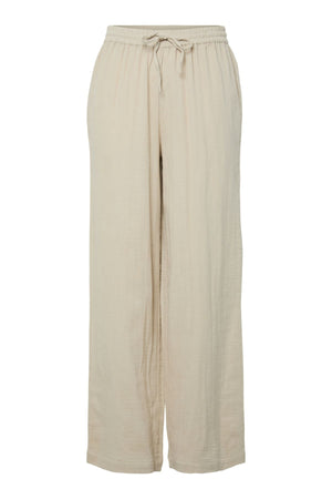 Sastina High-Waisted Wide Pants - Silberstreifen