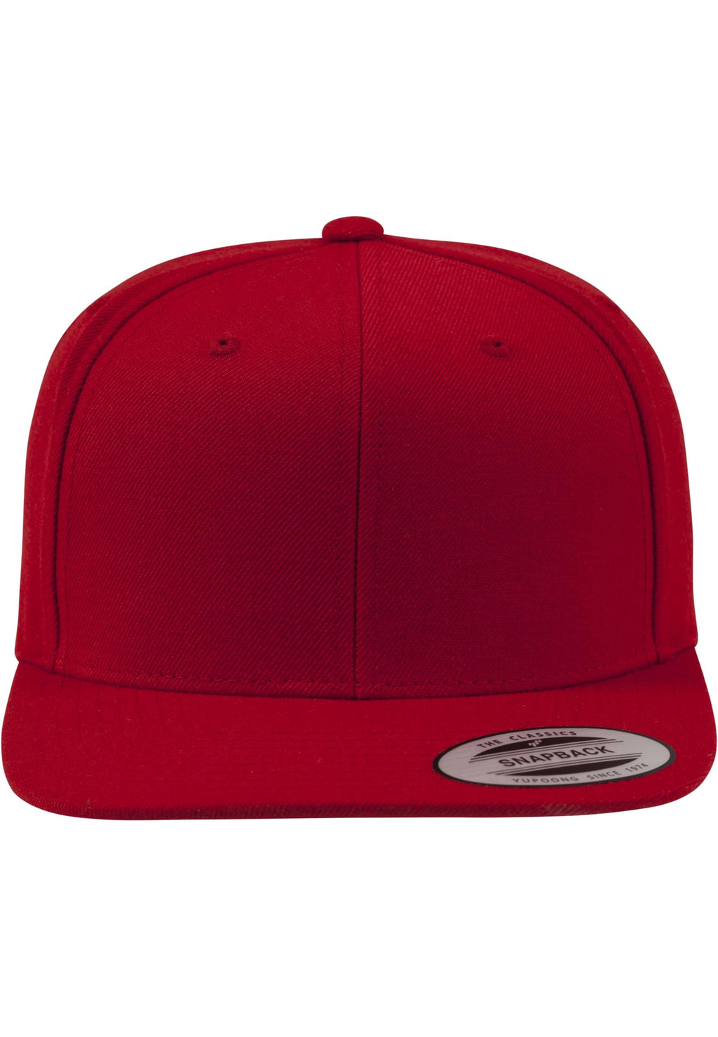 Klassischer Snapback - rot/rot