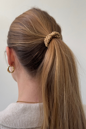 Seiden elastisch - braun