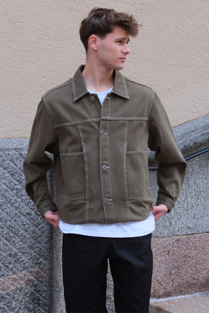 Jeansjacke – Khaki