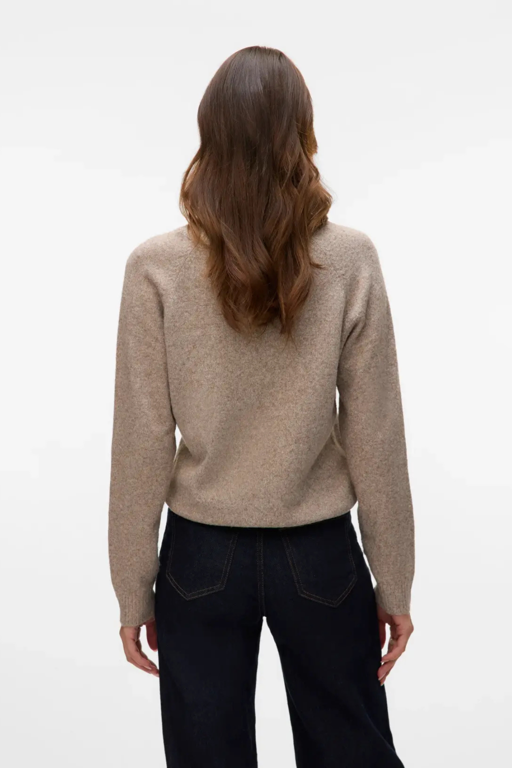 Doffy O-Ausschnitt-Bluse – Moon Rock Melange