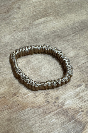 Seiden elastisch - braun