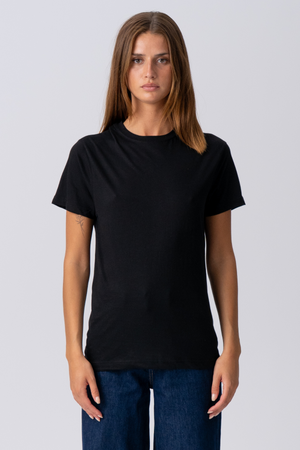 Basic Leichtes T -Shirt - Schwarz