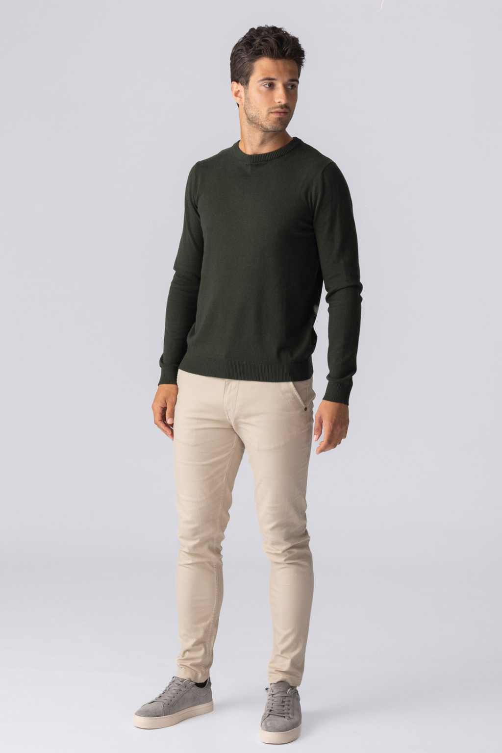 Pullover Roundneck - Armee