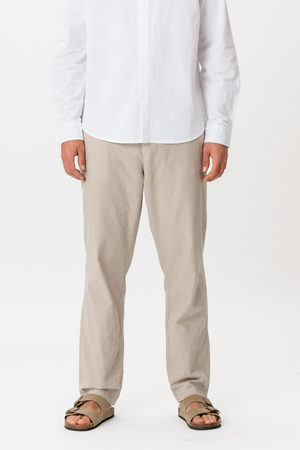Leinen Pants - Sand