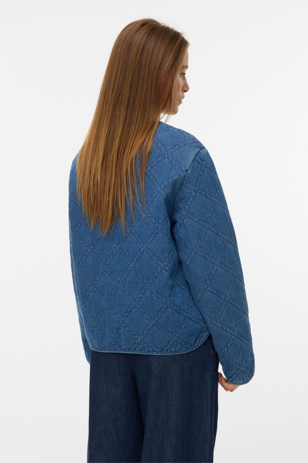 Era Steppjacke – Mittelblauer Denim