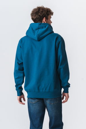 Basic Hoodie - Benzinblau