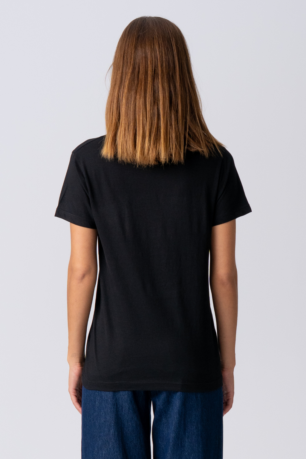 Basic Leichtes T -Shirt - Schwarz
